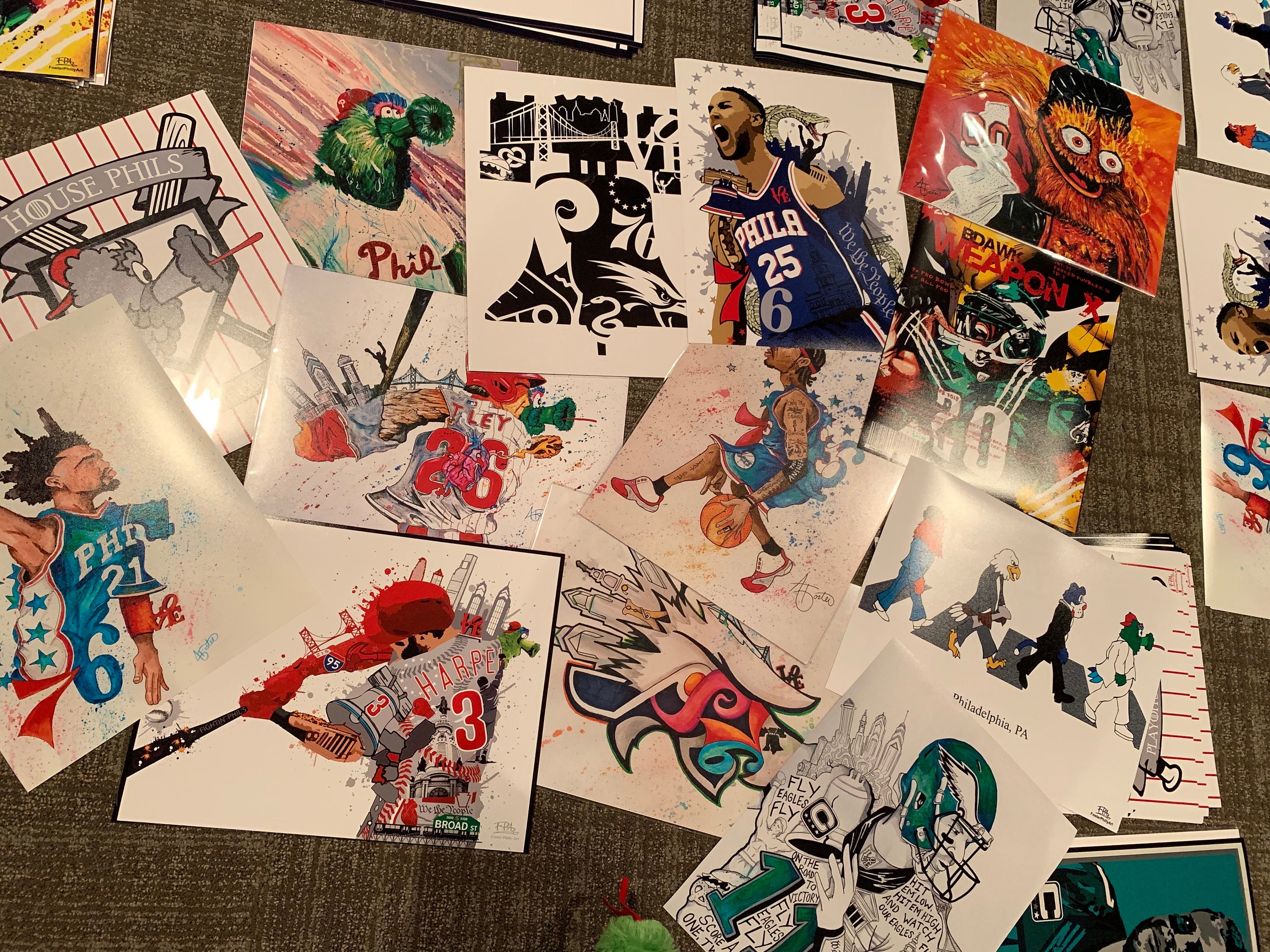 Philadelphia Sports Art Desean Jackson Eagles Custom Print Etsy