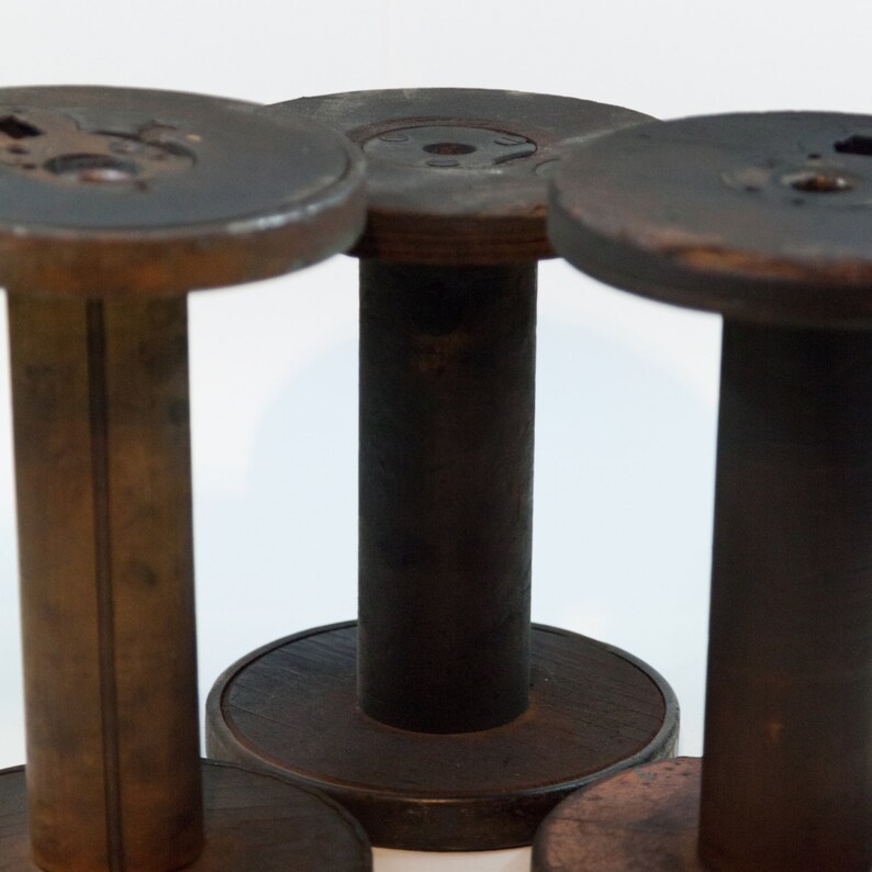 Antique Textile Bobbins around 812 inches tall Etsy