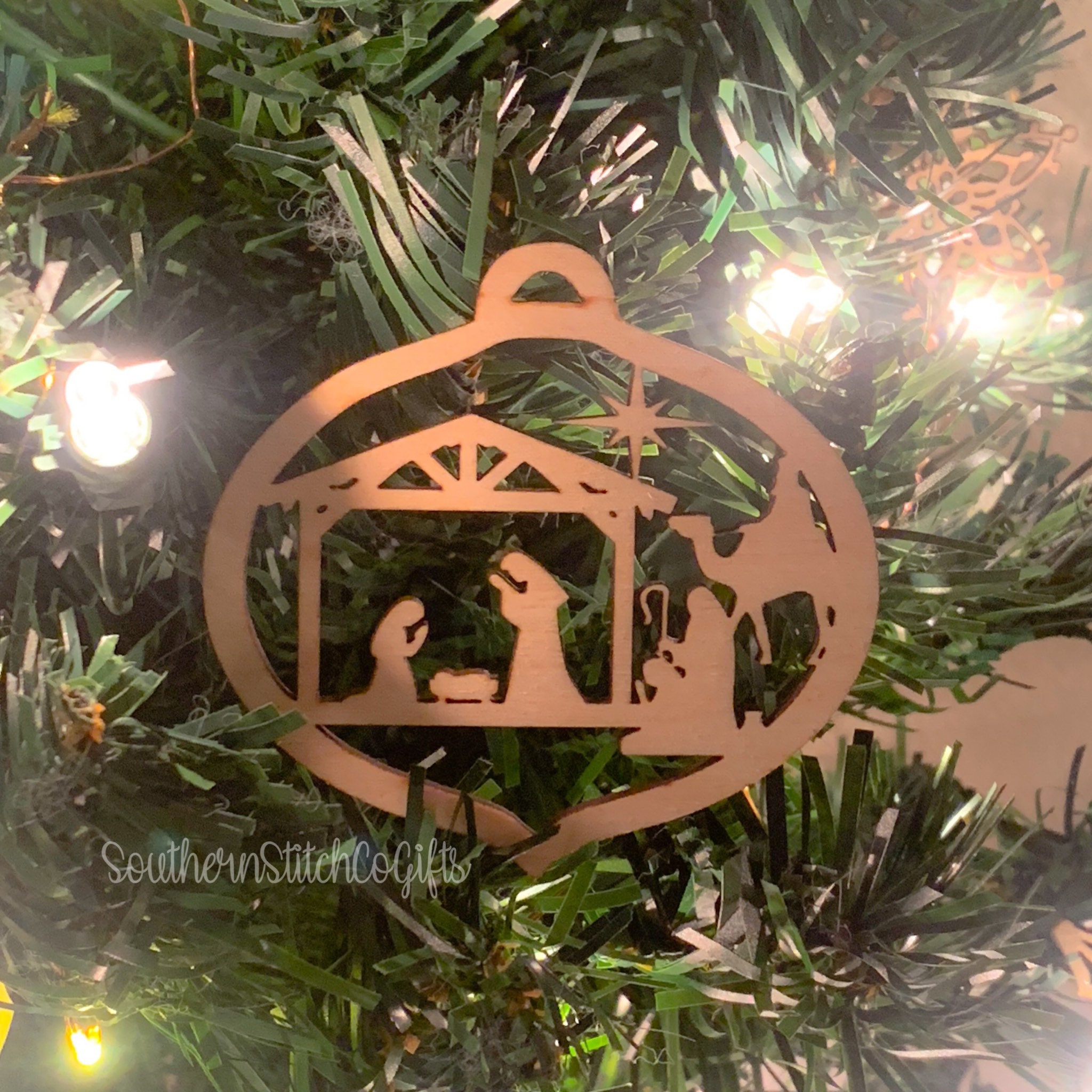 Laser Cut Nativity Ornament Style 6 Etsy
