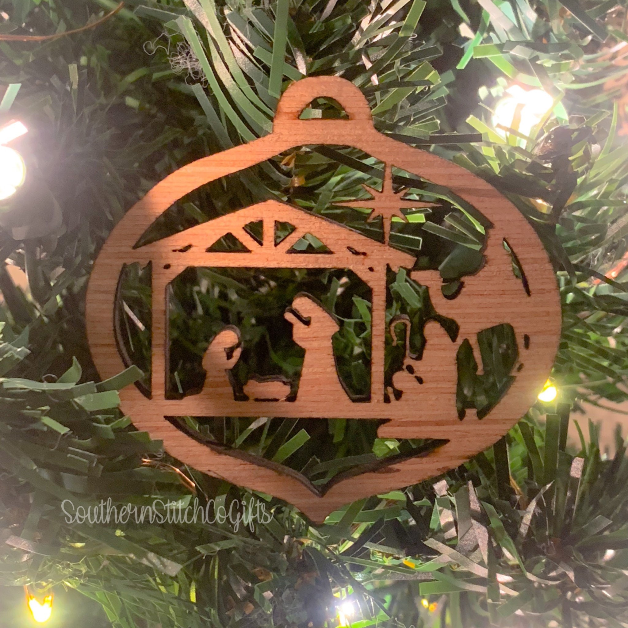 Laser Cut Nativity Ornament Style 6 Etsy