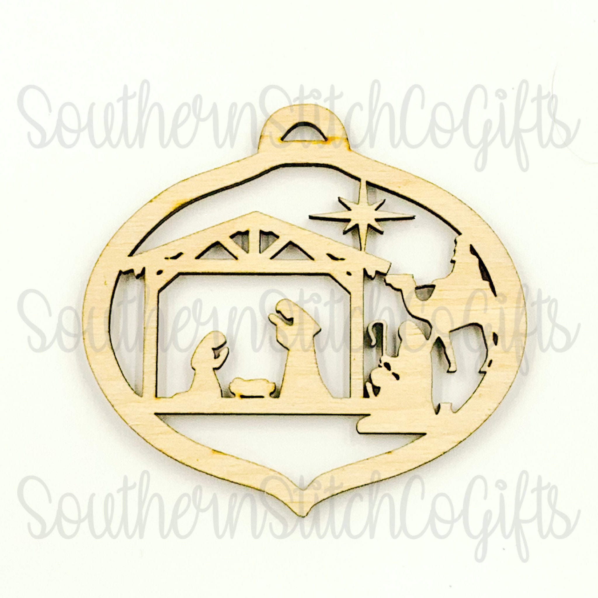 Laser Cut Nativity Ornament Style 6 Etsy