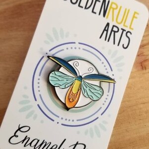 Firefly Enamel Pin, Summer Jacket Accessory Gift