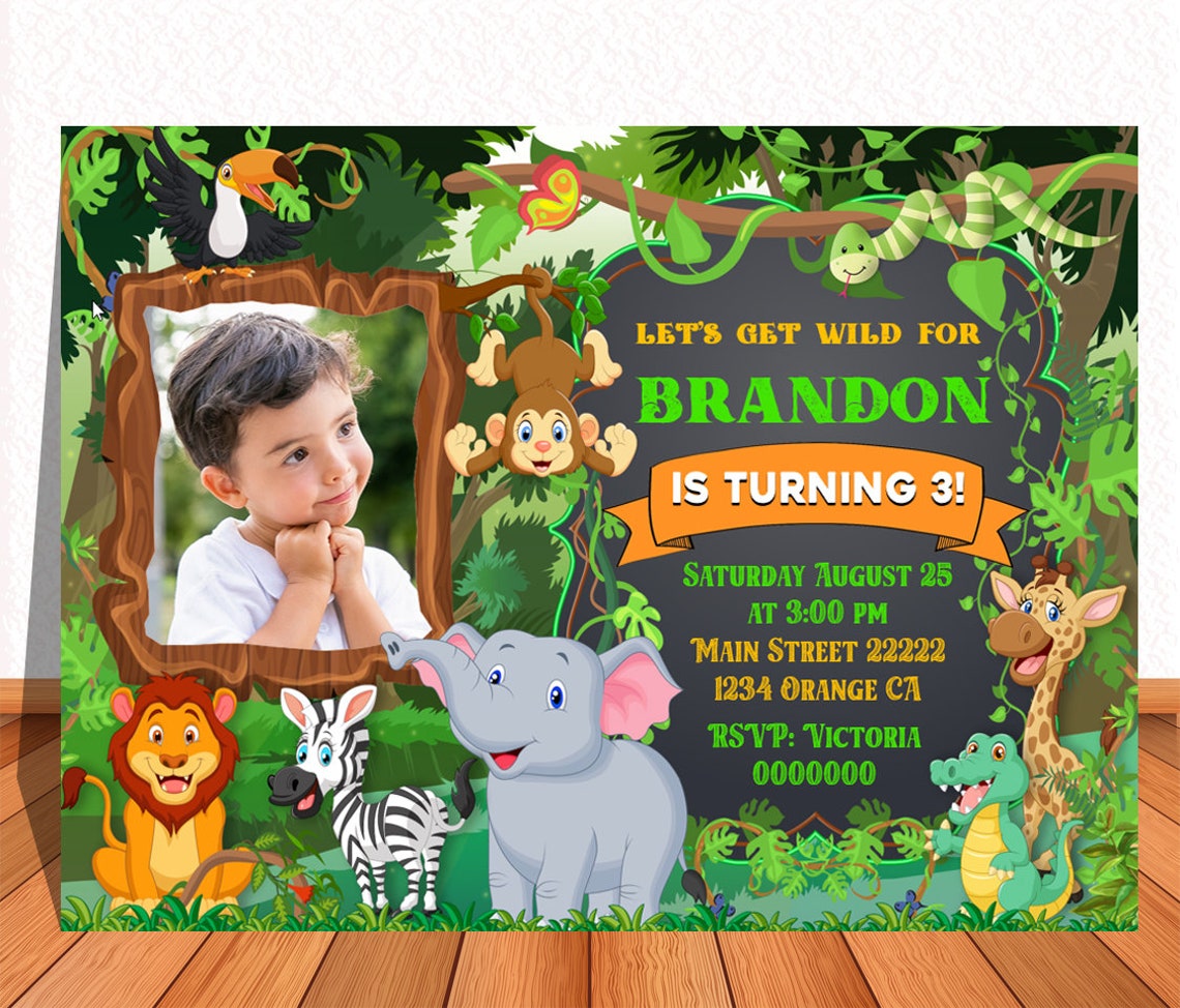 safari invitation background