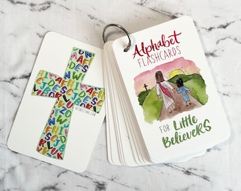Alphabet Flashcards for Little Believers