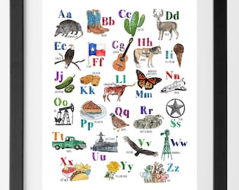 ABCs Watercolor Print