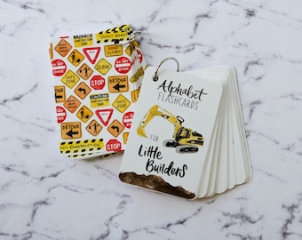Construction Alphabet Flashcards