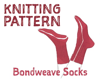 Bondweave Socks Knitting Pattern - LeighKnits