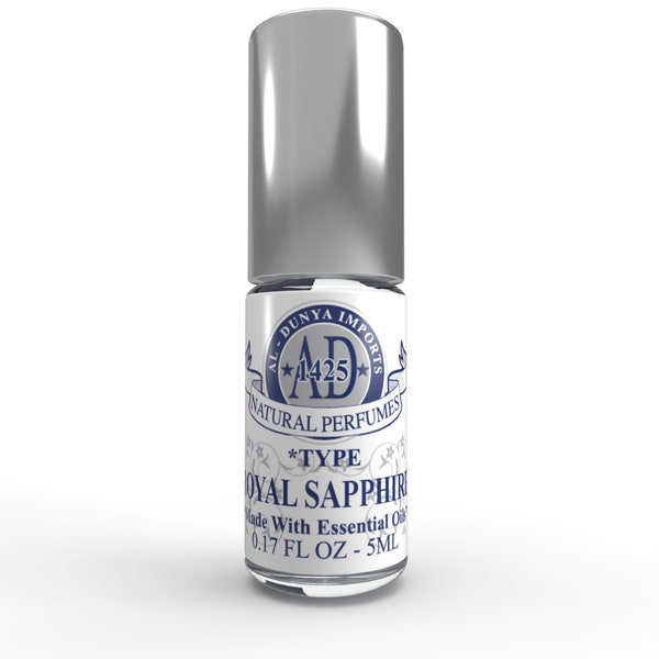 Royal Sapphire - Al Dunya Impression of Thameen - Royal Sapphire. Perfume Body Oil Fragrance (6 Bottle Sizes) Essential Oil Concentrate.