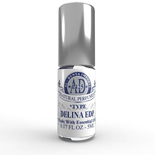 Delina - Al Dunya Imports - Perfume Body Oil Fragrance. Choose Perfume Oil (6 Sizes) Rollerball Applicator -Or- Organic Lotion (2 Sizes).