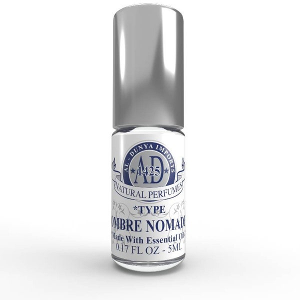 Ombre Nomade Oud Cologne - Al Dunya Impression of Ombre Nomade. Perfume Body Oil Fragrance. (6 Bottle Sizes). Concentrated Essential Oil.