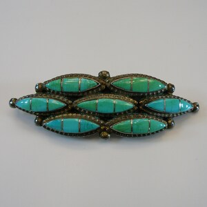 Early 1900's Vintage Zuni Turquoise Sterling Native American Jewelry Silver Bolo Tie Old Early 1900's Vintage Zuni Turquoise Sterling Native American Jewelry Silver Bolo Tie Old