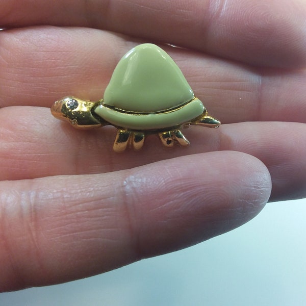 Turtle BIJOUX CASCIO Brooch-Tortoise Brooch-Vintage Turtle Pin Brooch-Signed-Enamel Tortoise Jewellery-Jewelry-Turtle Gift-Brooch Pin