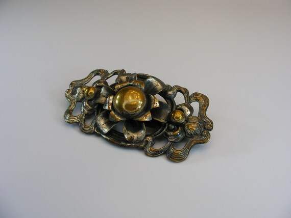 Art Nouveau brooch, Metalwork, Antique Jewelry, 1… - image 9