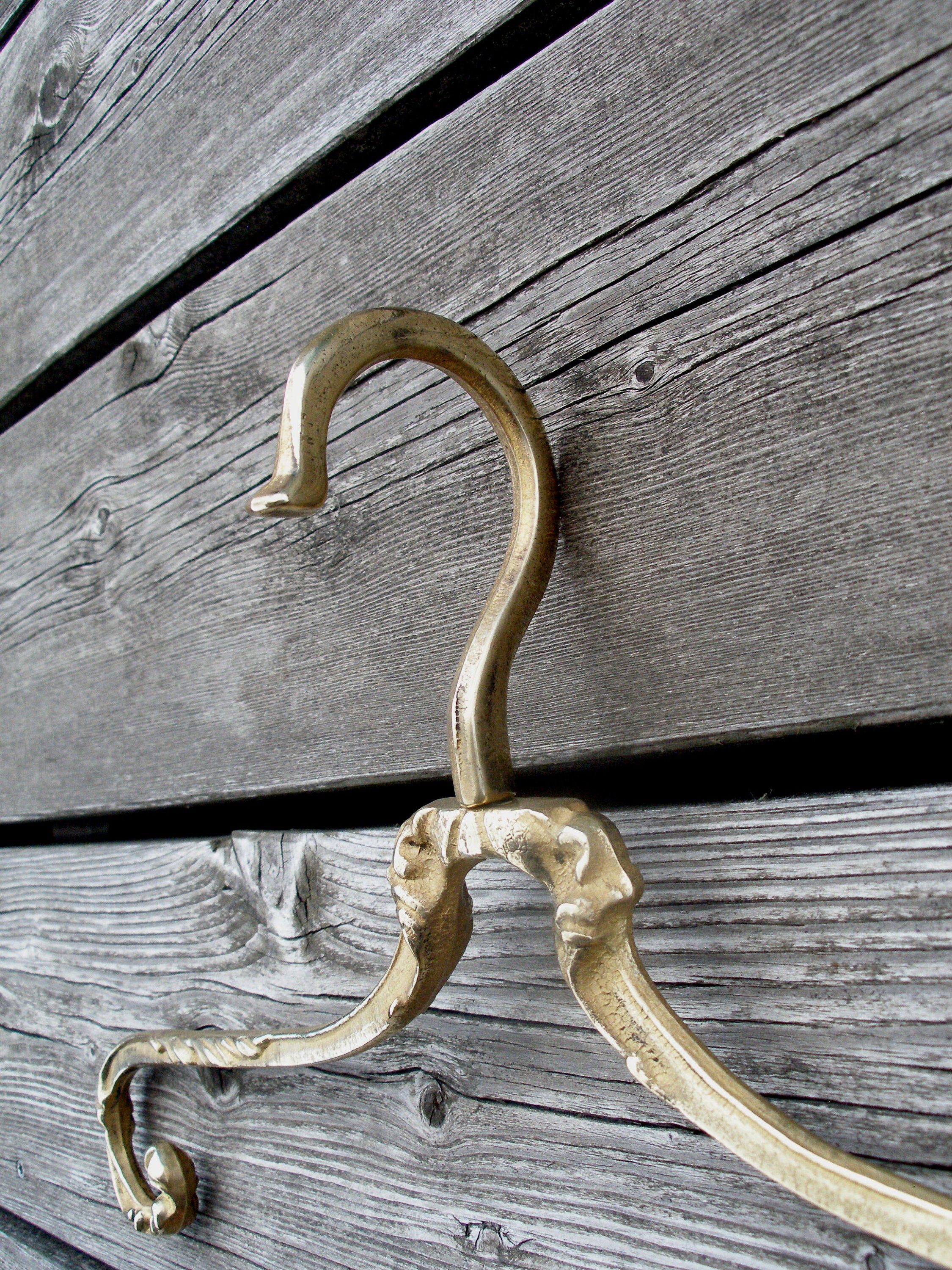 Vintage brass clothes hangers brass bridal hanger old Etsy