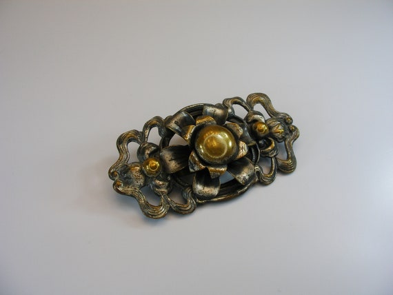 Art Nouveau brooch, Metalwork, Antique Jewelry, 1… - image 2