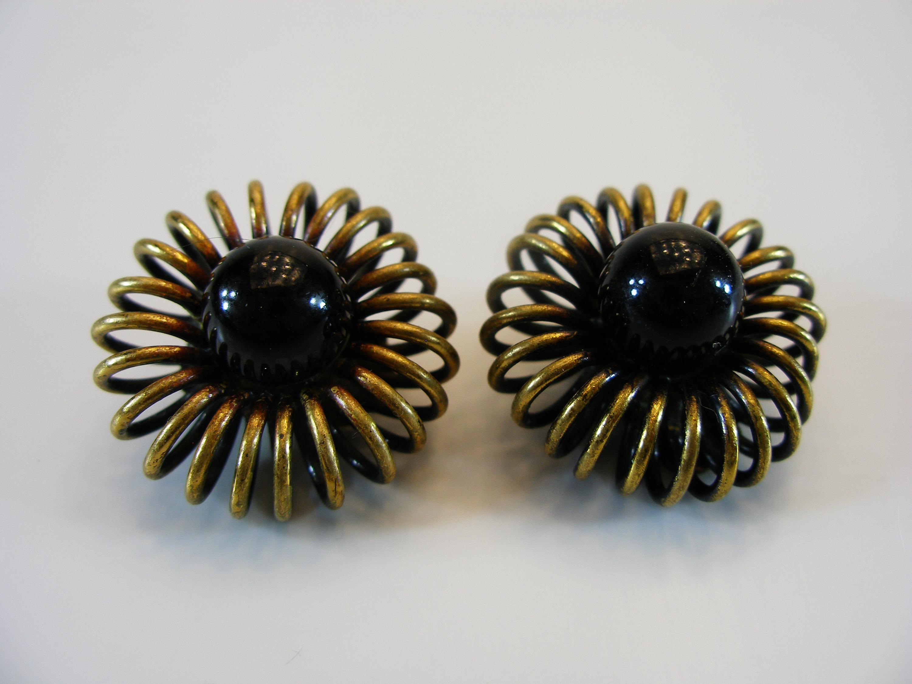 Boucles D'oreilles Clips ROGER SCEMAMA - Couleur Marron - Occasion Bon état
