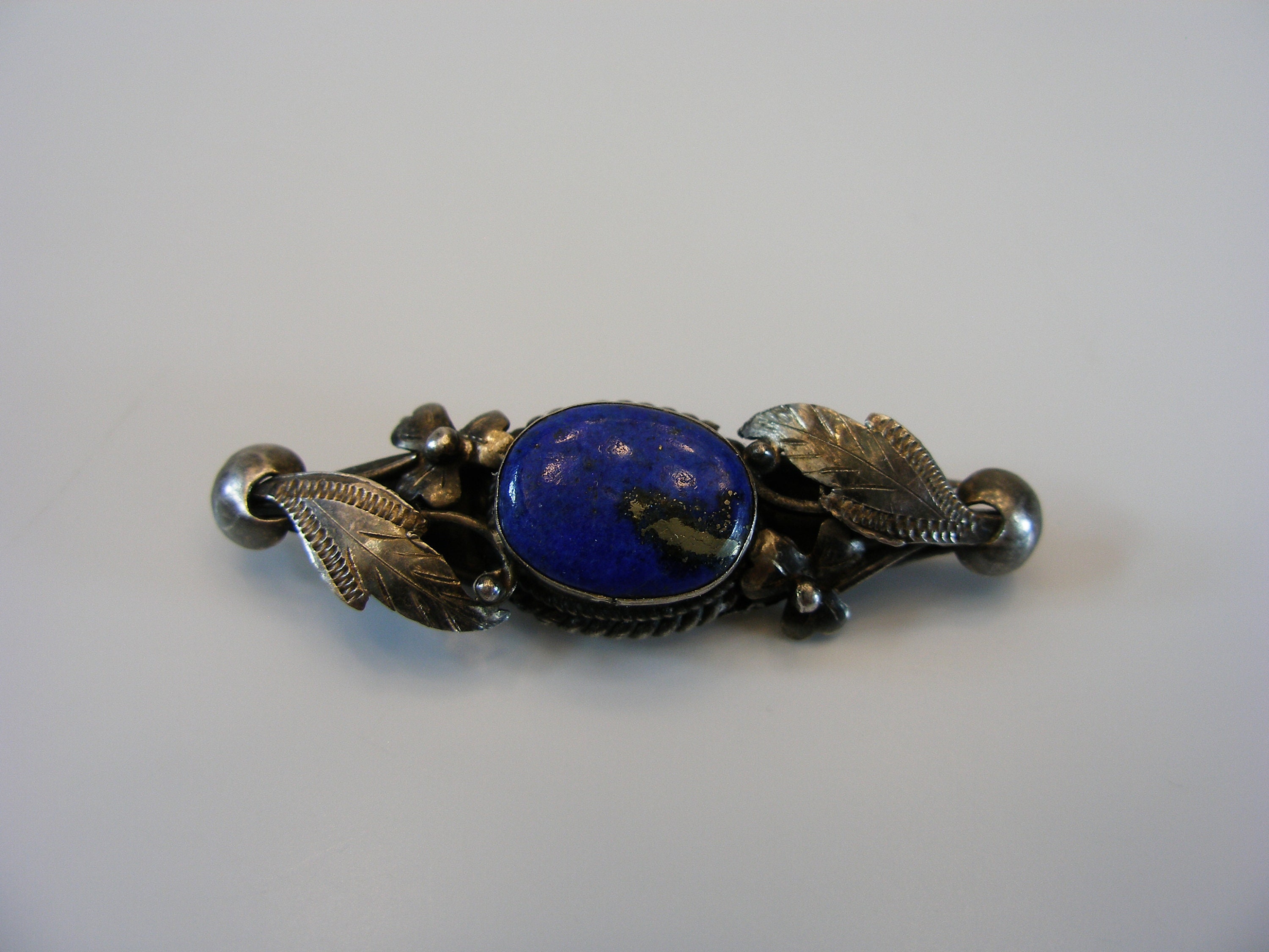 925 マーカサイト ラピスラズリ ブローチ Lapis lazuli brooch - Etsy 日本