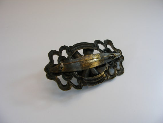 Art Nouveau brooch, Metalwork, Antique Jewelry, 1… - image 7