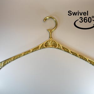 Swivel wedding dress hanger-vintage wedding dress hanger-wedding hanger-antique brass clothes hanger-vintage coat hanger