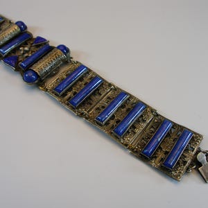 MAX NEIGER Art Deco Czech Filigree Bracelet Vintage Hand Jewelry