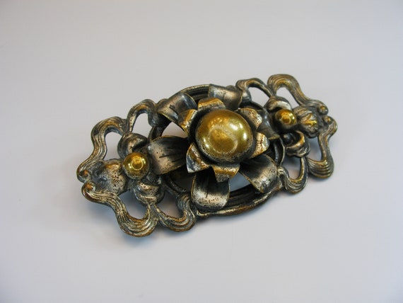 Art Nouveau brooch, Metalwork, Antique Jewelry, 1… - image 10