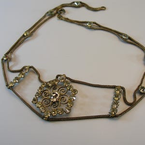 Hair ornament and choker necklace, Gablonz, late 19th/early 20th century