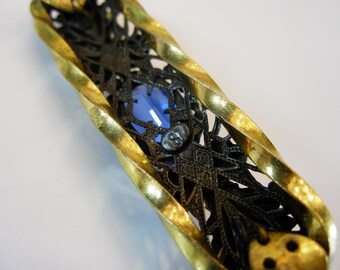 ヴィンテージ ネイガー ブローチ - 1930年代 チェコ フィリグリー