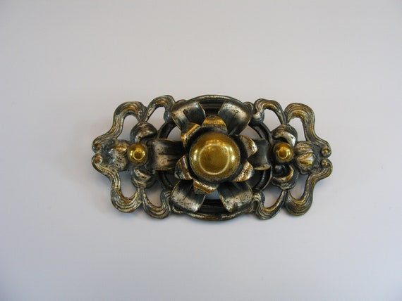 Art Nouveau brooch, Metalwork, Antique Jewelry, 1… - image 1