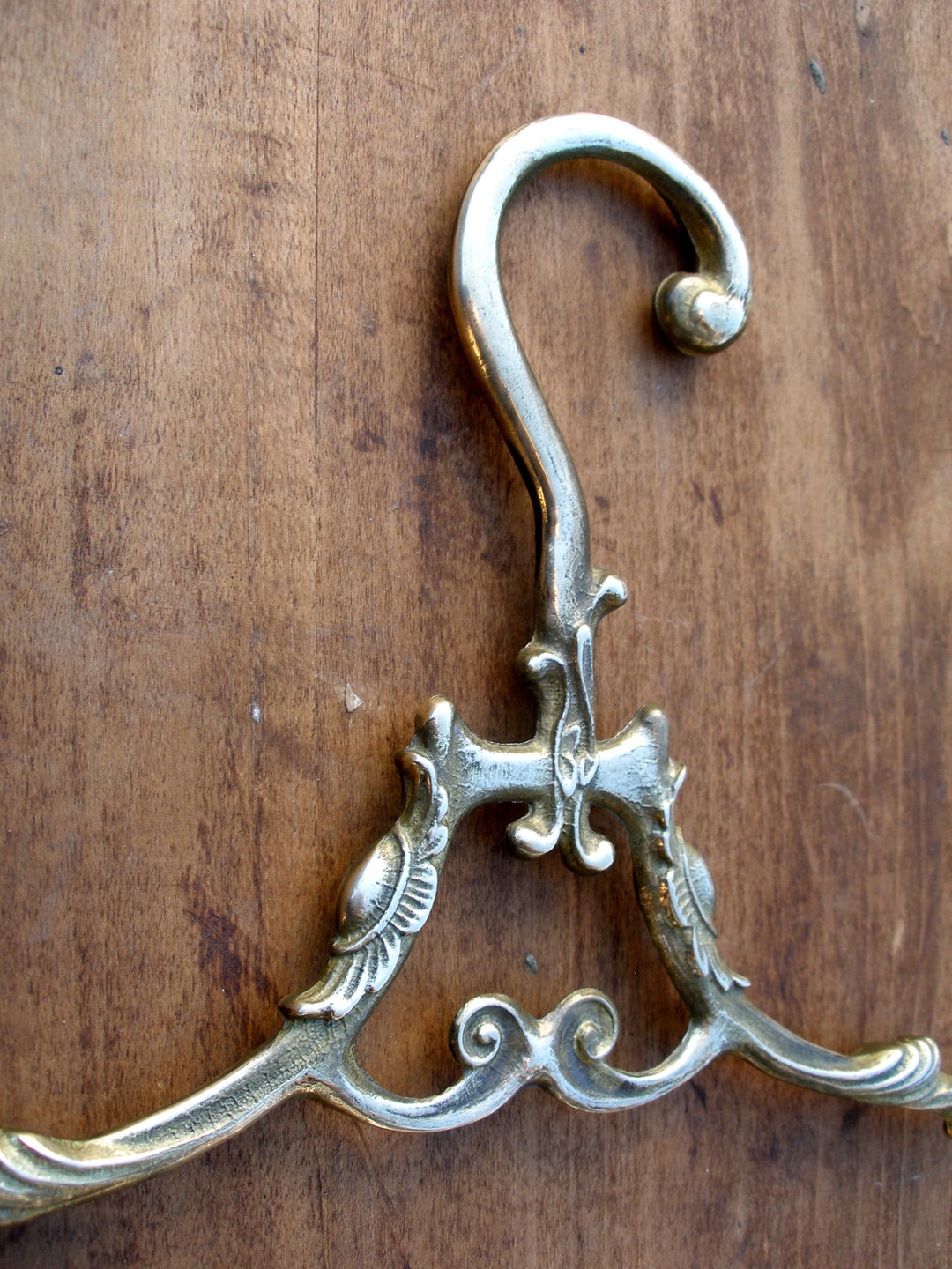 Brass Clothes Hanger Antique French Coat Hanger Brass Etsy