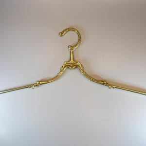 vintage wedding dress hangers, antique brass bridal hanger, old brass vintage brass hanger, brass coat hanger, brass clothes hangers