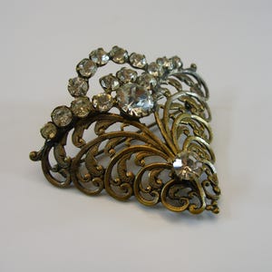 Broche de pasta vitoriano, broche de pasta antigo, broche de filigrana vitoriano, broche francês antigo, broche de casamento antigo, broche de noiva