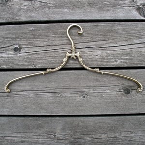 wedding hanger vintage wedding dress hanger bridal brass dress hanger antique brass clothes hanger vintage coat hanger
