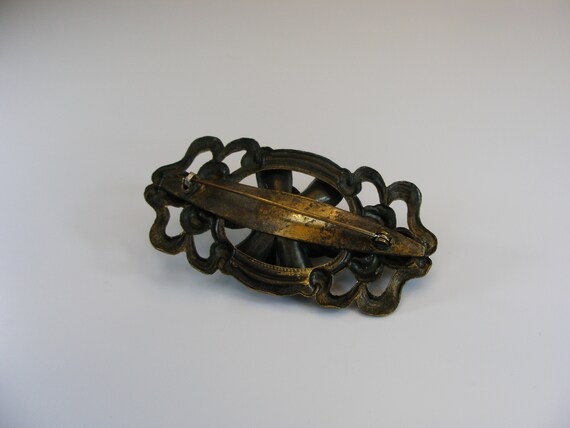 Art Nouveau brooch, Metalwork, Antique Jewelry, 1… - image 8