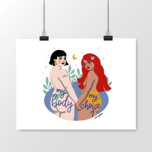 Mi cuerpo mi elección - Giclée Art Print
