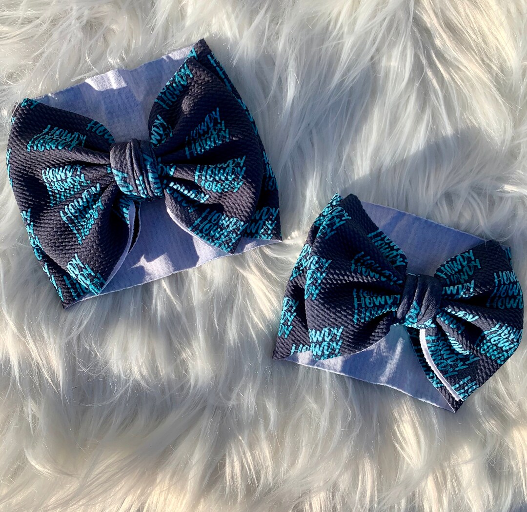 Howdy Bow, Headwraps, Bow on Nylon, Clips, Piggies, Messy Bow, Topknot