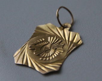 Gold Pendant Necklace pendant jewelry Allah Ayatul Kursi Ayat Al-Kursi Calligraphy Islamic Muslim Eid