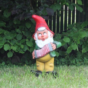 Vintage garden gnome Garden sculpture Gnome figurine Gnome statue Yard gnome Garden decor Garden statue Lawn gnome Signed Made in Austria