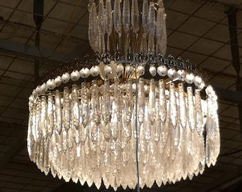 Kaskadkronabelysning Kristalllampa Guld Vardagsrum Sovrum Matsal