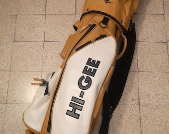 Sac de golf jaune vintage