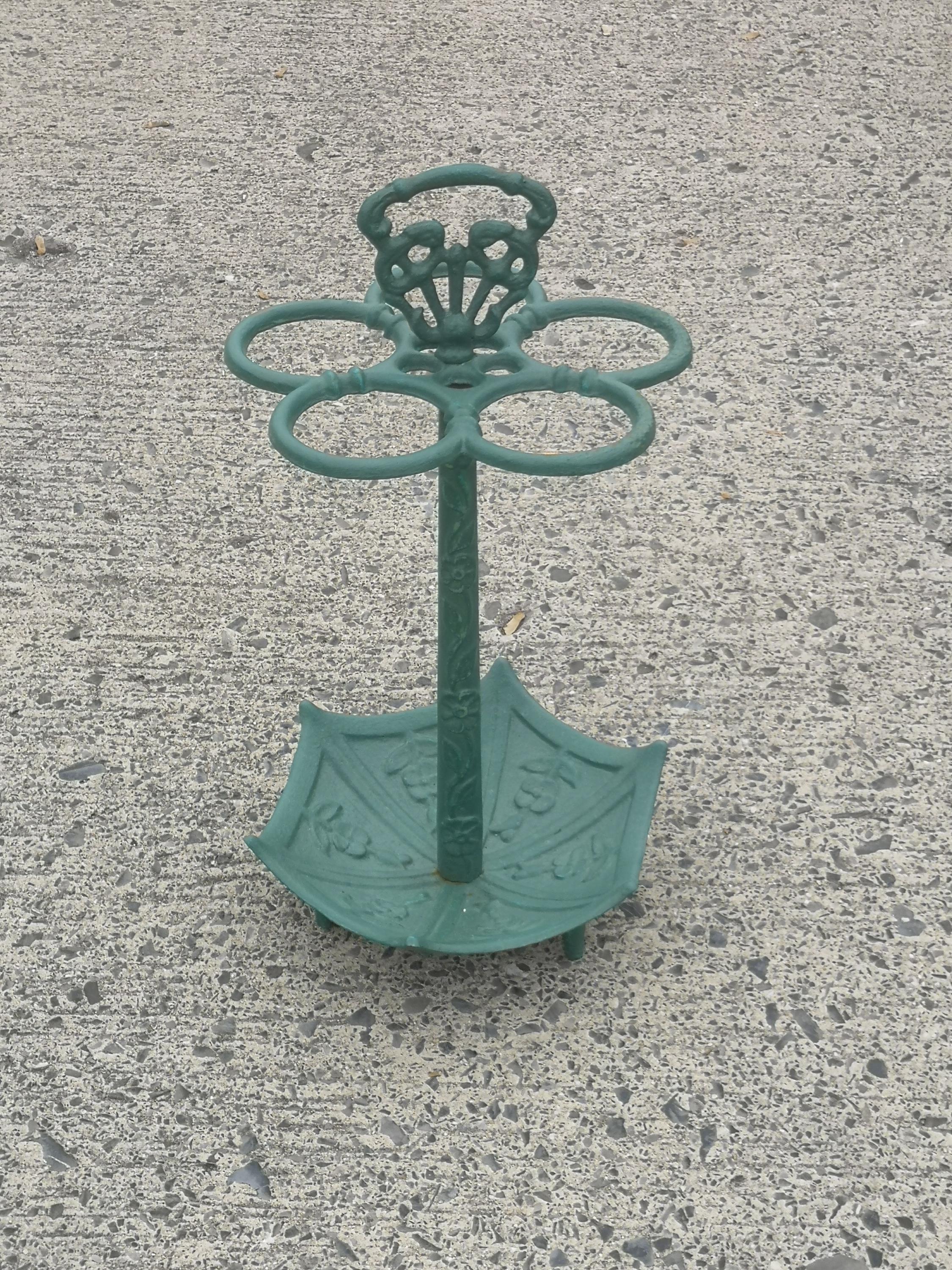 Porte-parapluies En Métal Tissé Doré Du Début Du Siècle Dernier De Hans Kgl Italie Ann%c3%a9es 1950