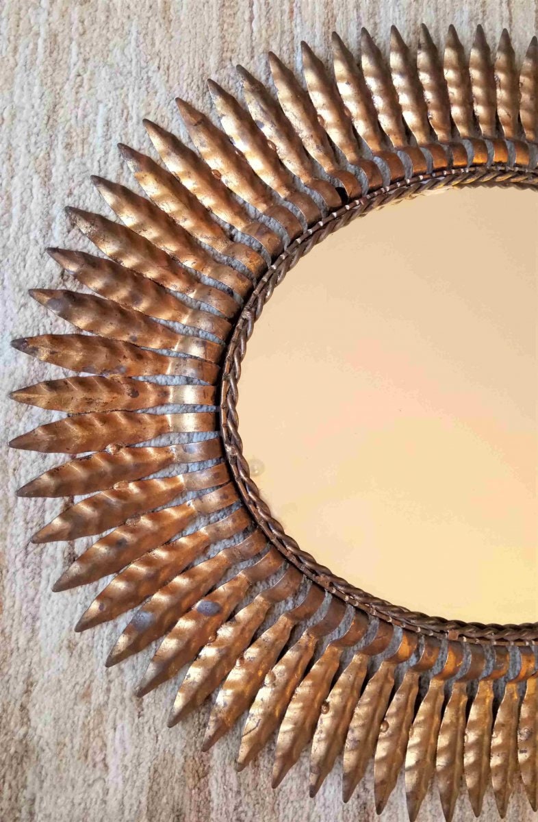 miroir Ovale soleil miroir