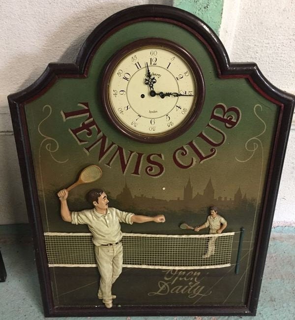 Art Du Tennis Antique Décor Mural de Cadeau Art Salle Club Pour Entraîneur Sport
