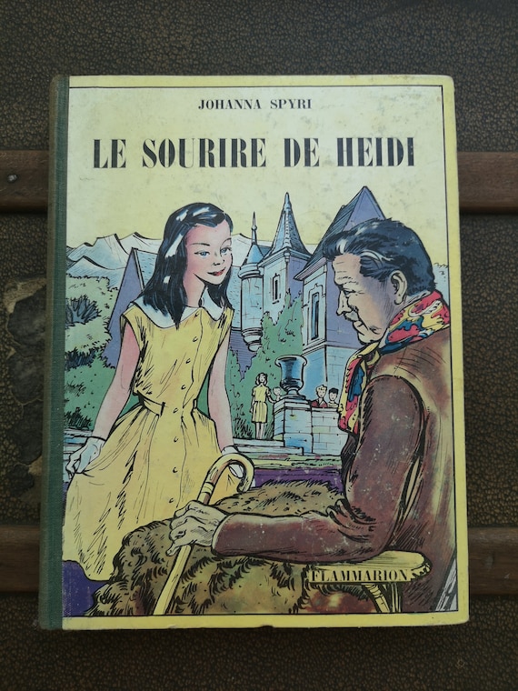 French Vintage book Heidi Johanna Spyri Set of 2 books Children's book Kids Adventures