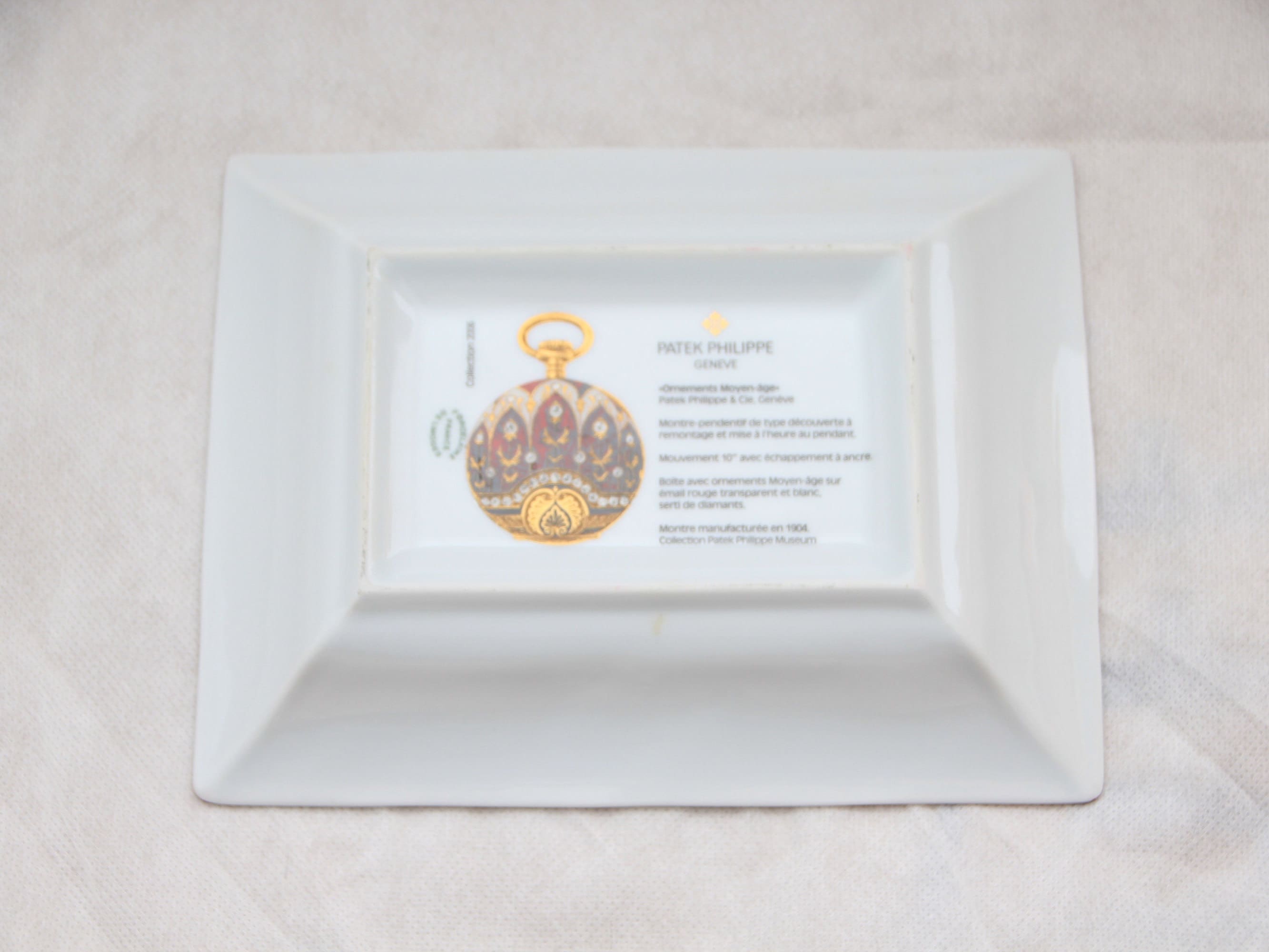 Philippe Patek Porcelain Dish Display Tray Plate Bowl Porcelain