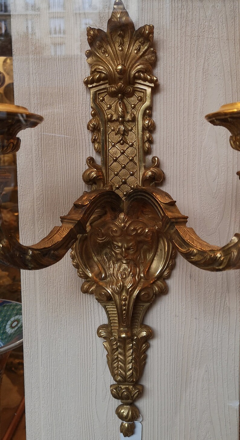 Bronze Wall Decor Demon Decor Devil Decor Gothic Wall Lights Etsy