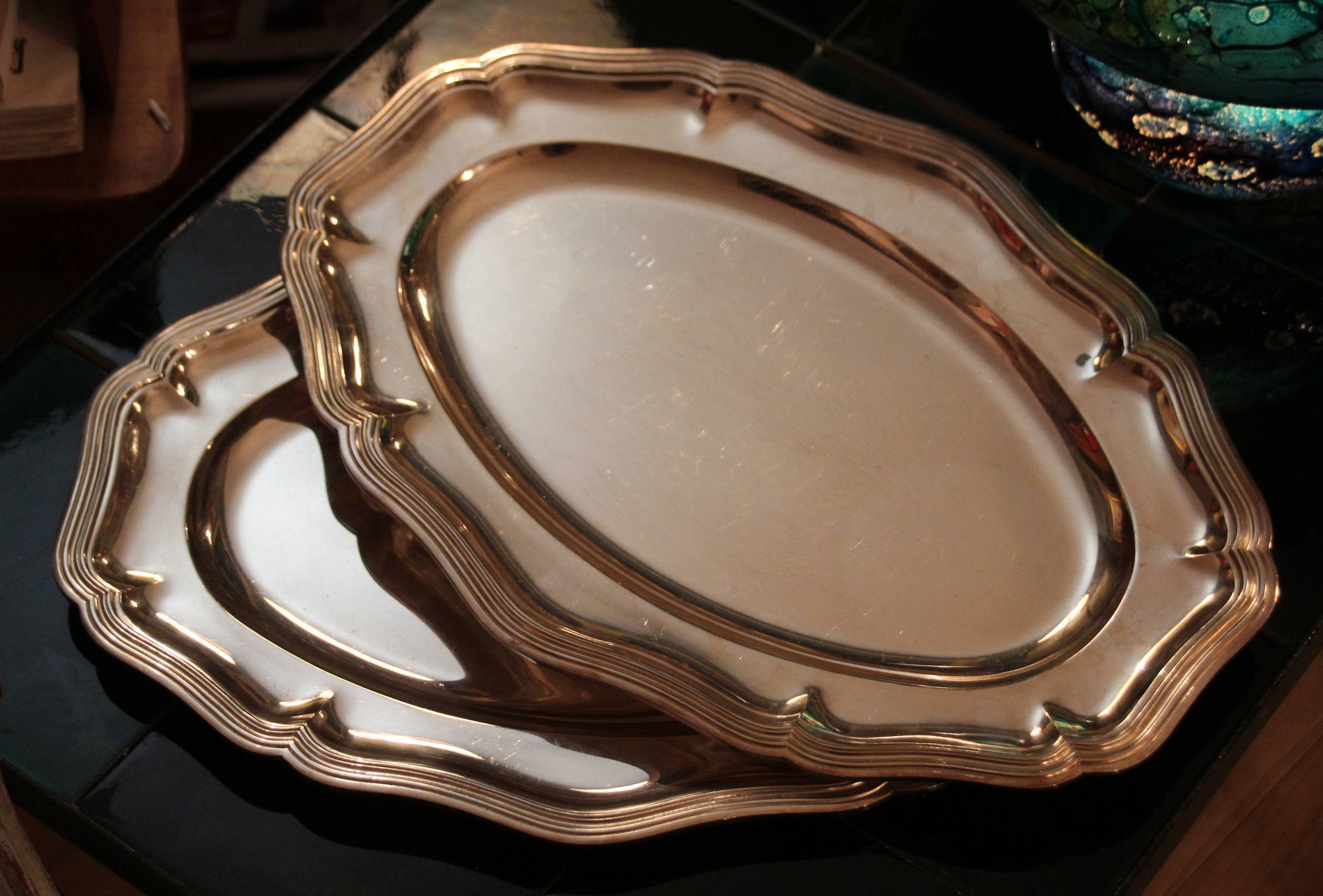 plateau Plaqué argent