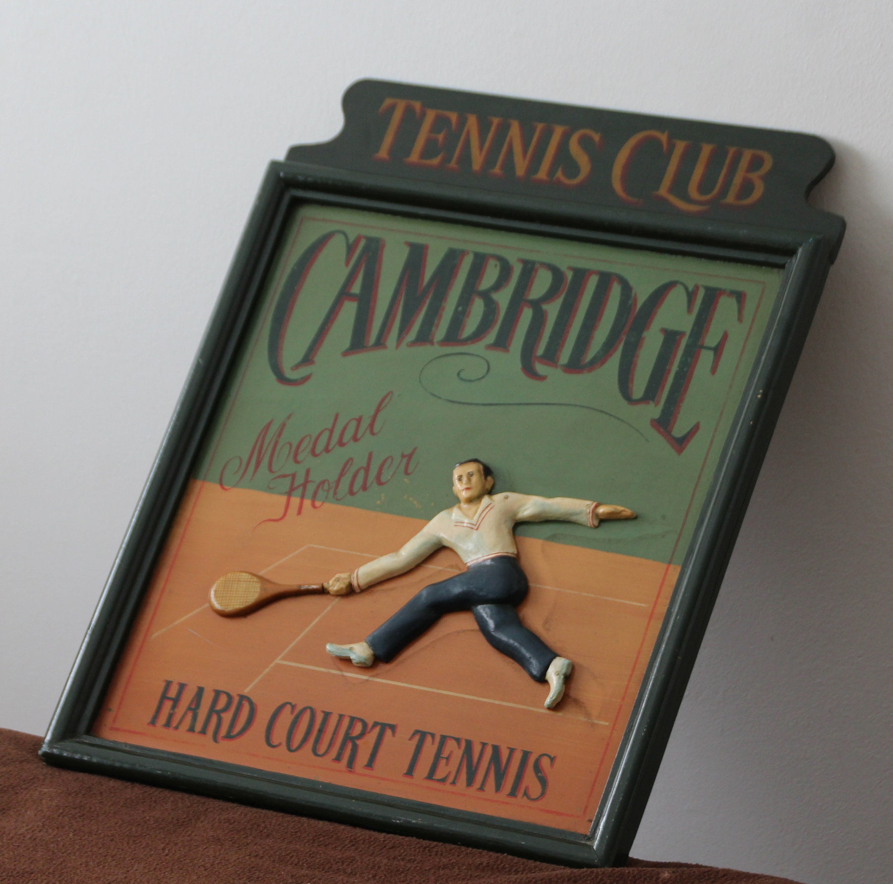Tennis Wall Art Tennis Club Cambridge Sport Antique Tennis Art Etsy