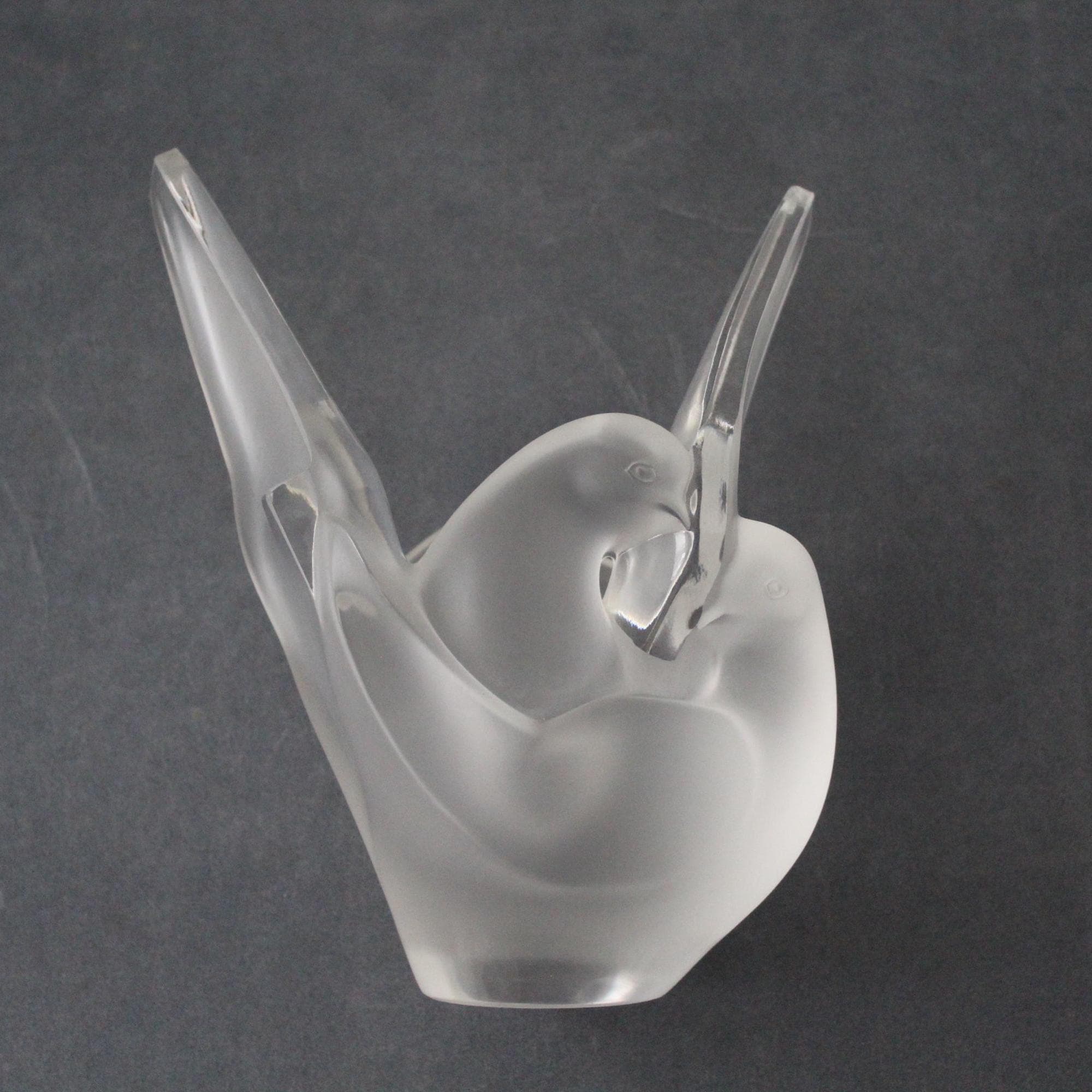 Lalique 青い葉形ガラス皿 箱付き 新作・一点もの】シーガラス/シーグラスアート/葉の柄のシー陶器