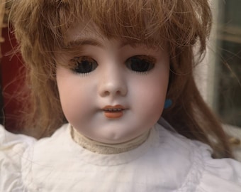 Vintage porcelain doll Art doll Bisque doll Collectible doll toy Gift for girl Antique doll Porcelain head doll Beautiful doll Gift for her