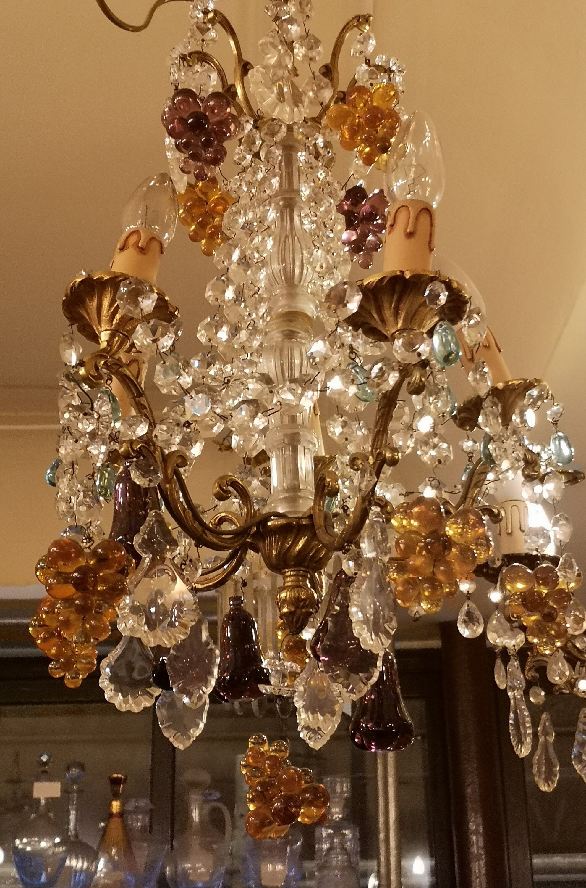 Lustre Multicolore Verre